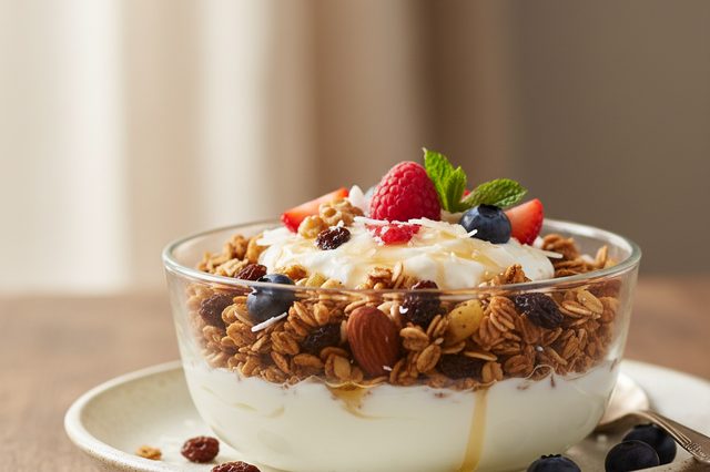 Granola Caseira com Iogurte