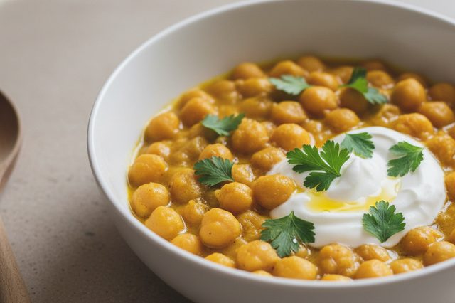 Grão-de-Bico Cremoso de Panela de Pressão
