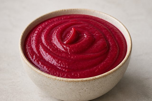 Ketchup de beterraba com agave