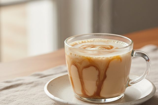 Leite com caramelo caseiro