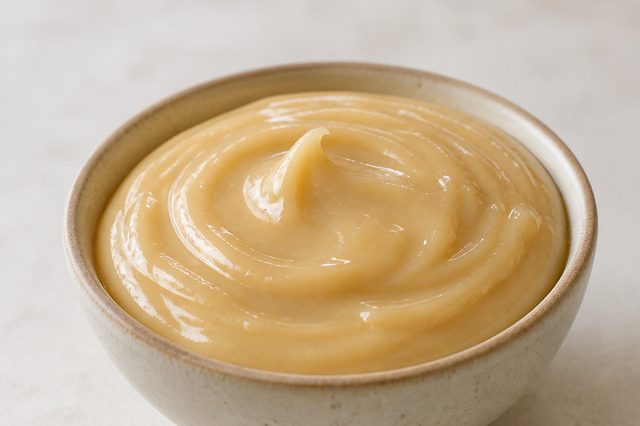 Leite condensado vegano de leite vegetal reduzido