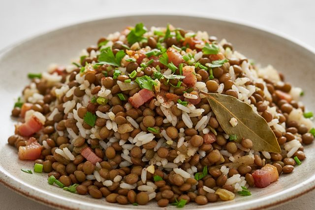 Lentilha com Arroz