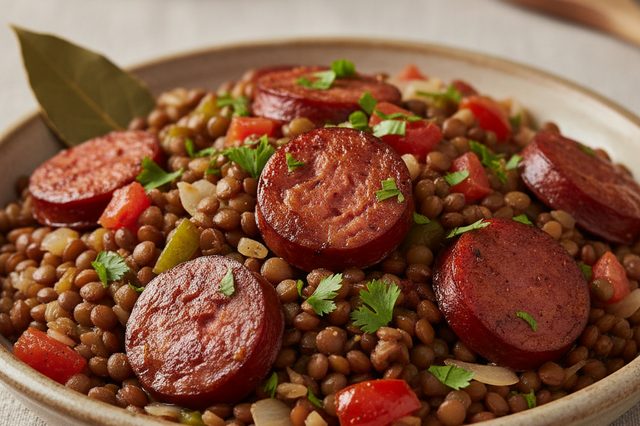 Lentilha com Linguiça