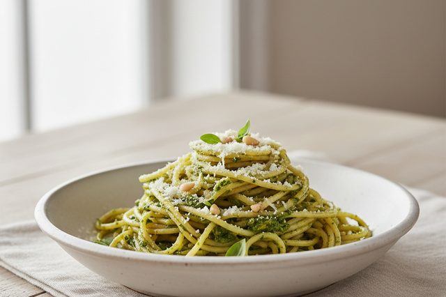 Macarrão ao Pesto