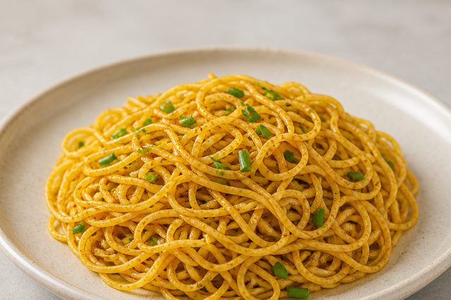 Macarrão cabelo de anjo temperado