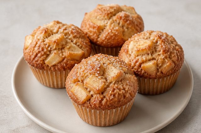 Madalenas de maçã e canela