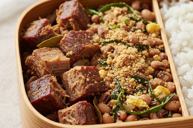 Marmita de Carne com Feijão Tropeiro