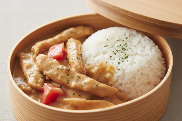 Marmita de Strogonoff de Frango com Arroz