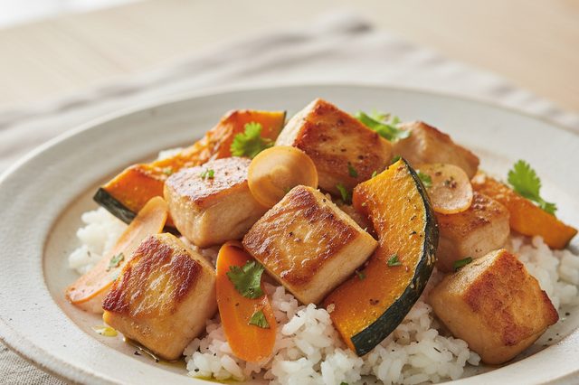 Marmita de Frango com Abóbora Cabotiá