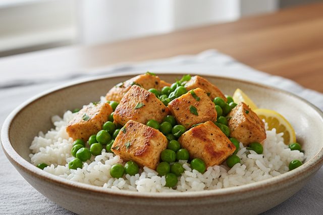 Marmita de Frango com Arroz e Ervilha