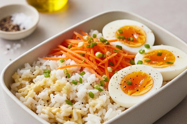 Marmita de Ovo Recheado com Arroz