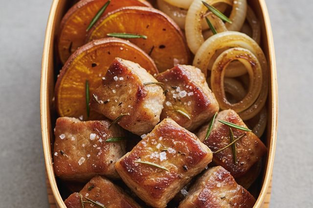 Marmita de Pernil Assado com Batata-Doce