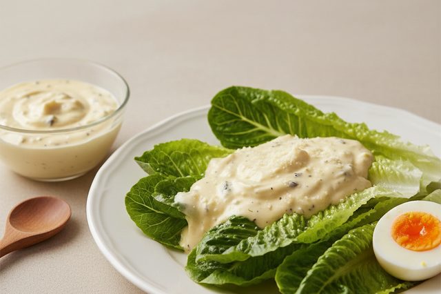 Molho Caesar de ovo cozido