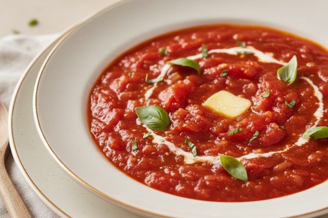 Molho de tomate caseiro com cebola e manteiga