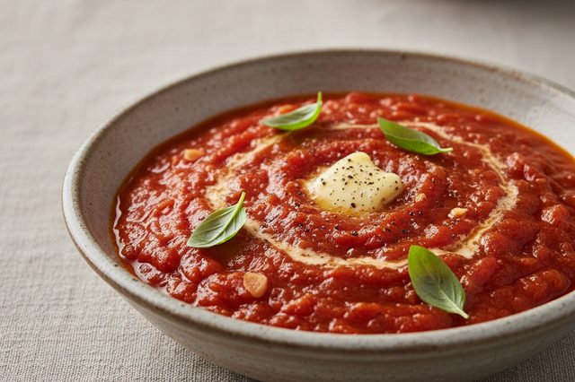 Molho de tomate fresco com manteiga