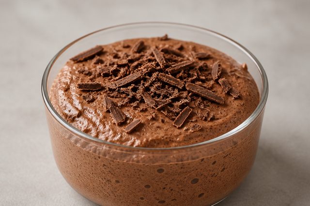 Mousse aerada de chocolate com quatro claras