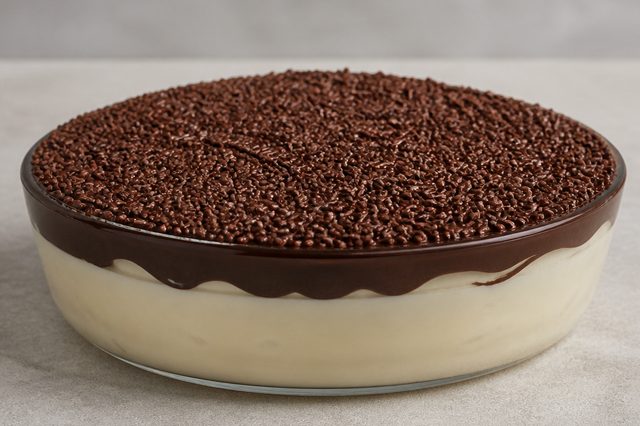 Mousse de brigadeiro de leite em pó com ganache
