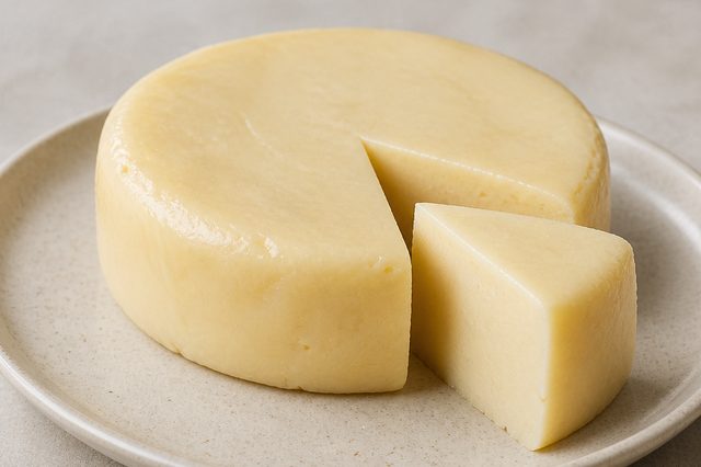 Muçarela vegana de mandioca que derrete