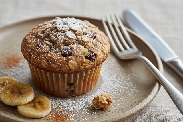 Muffin de Banana com Aveia