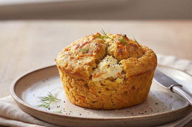 Muffin de cenoura com ricota