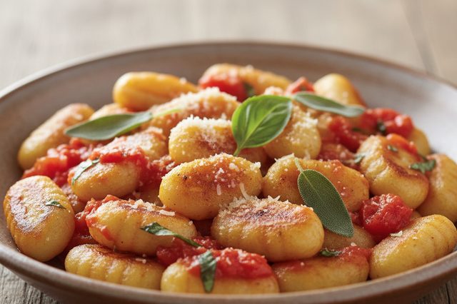 Nhoque de batata com molho de tomate