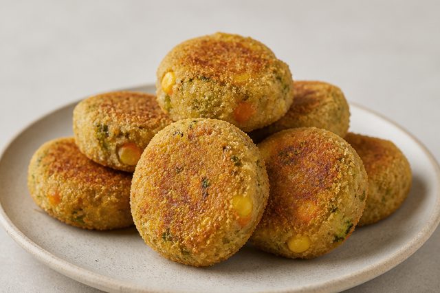 Nuggets de legumes e grão-de-bico