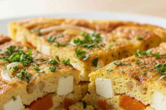 Omelete de Queijo e Batata-doce