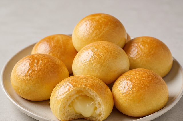 Pãezinhos de batata recheados com requeijão