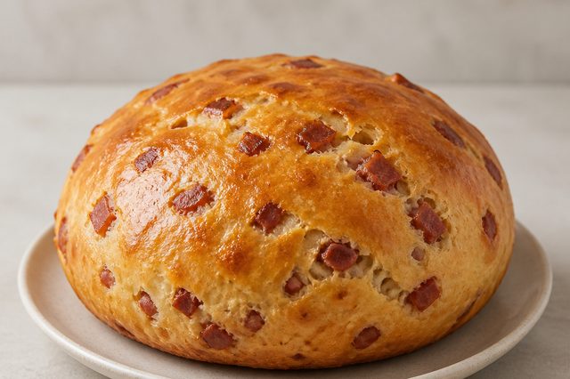 Pão de batata com calabresa