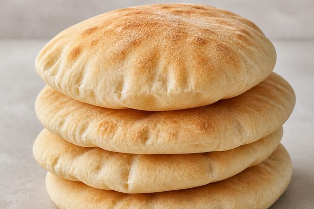 Pão pita caseiro