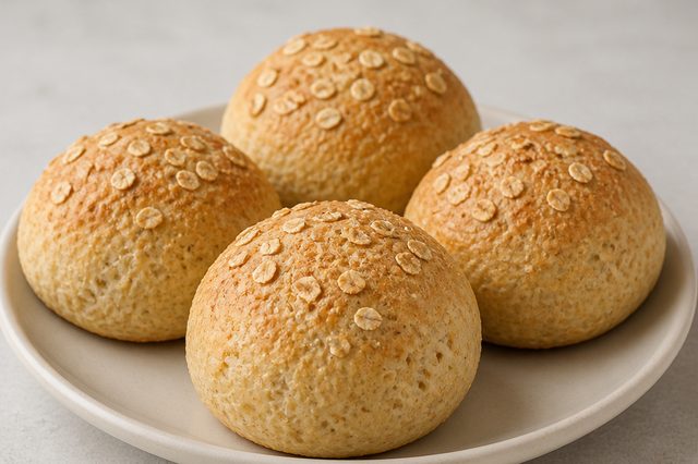 Pão vegano macio de aveia e leite de aveia