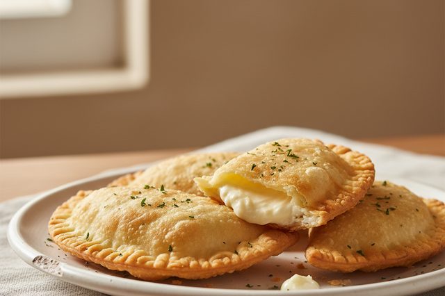 Pastel caseiro de requeijão cremoso