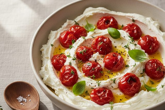 Pastinha de cream cheese com tomate assado