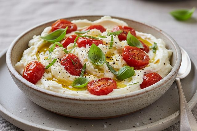 Pastinha de tomate assado com cream cheese