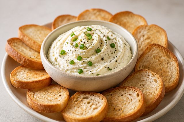 Patê de cream cheese com seis dentes de alho assados