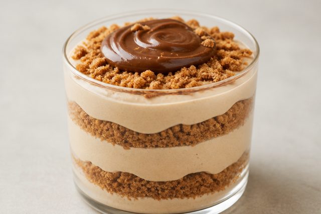 Pavê de creme de avelã com cream cheese
