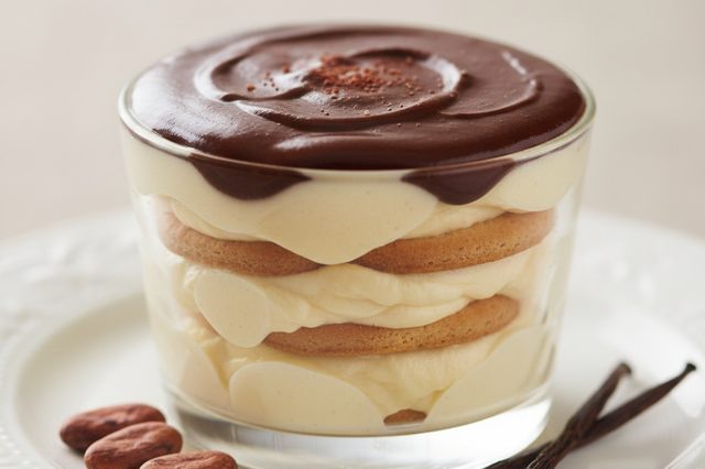 Pavê de creme de manteiga com ganache