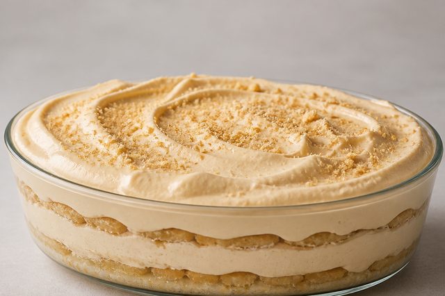 Pavê de doce de leite com chantilly