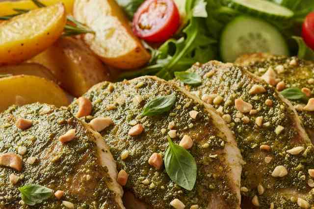 Peixe ao Pesto