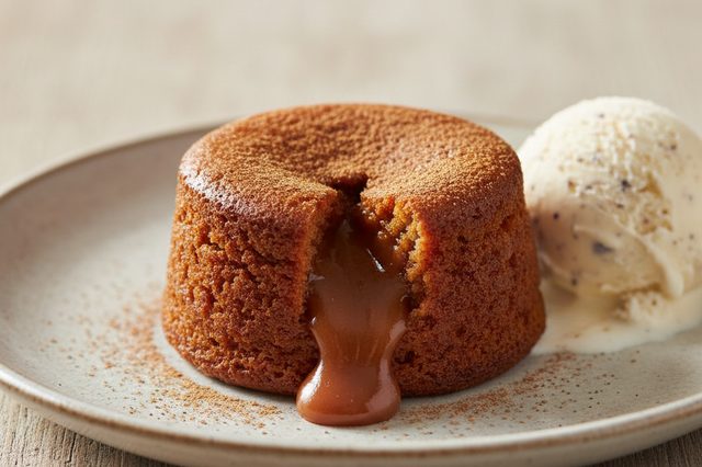 Petit gâteau grande de doce de leite