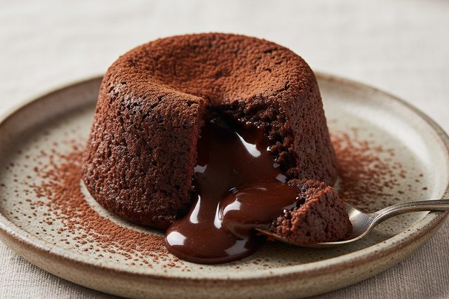 Petit gâteau recheado com trufa