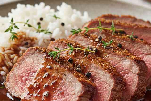 Picanha Assada ao Molho Madeira