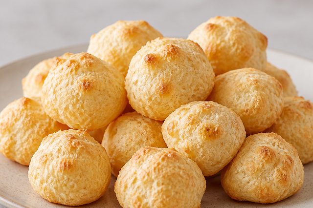 Pipoquinhas de polvilho com queijo