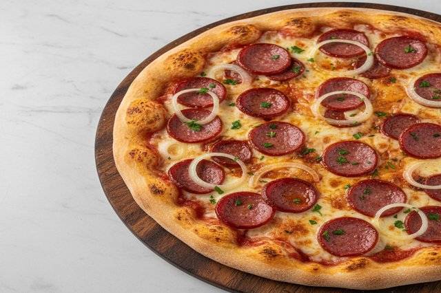 Pizza de Calabresa com Cebola