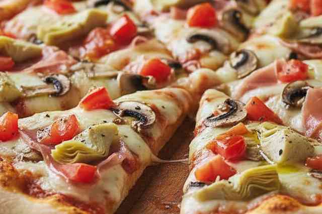 Pizza de Cogumelos e Alcachofra