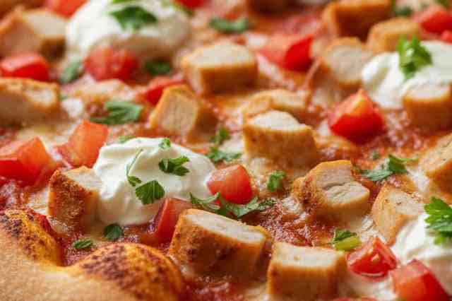 Pizza de Frango Defumado