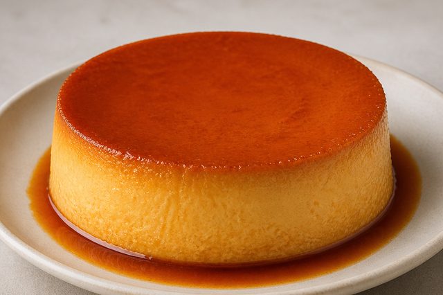 Pudim de gemas em forma sem furo