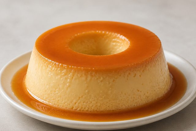 Pudim de leite em pó cozido na panela