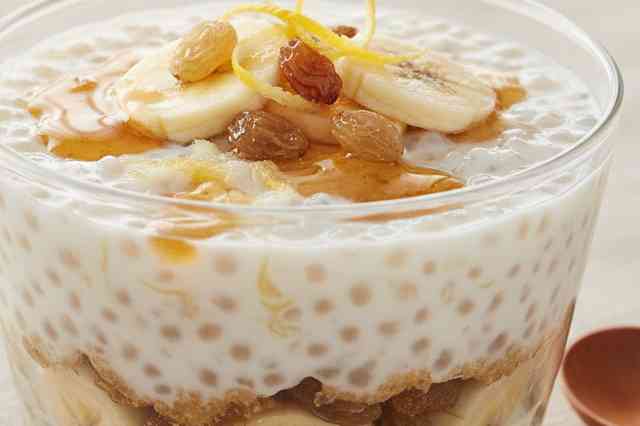 Pudim de Tapioca e Frutas