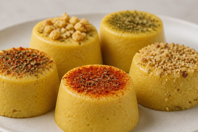 Queijinho vegano de ágar-ágar e levedura nutricional